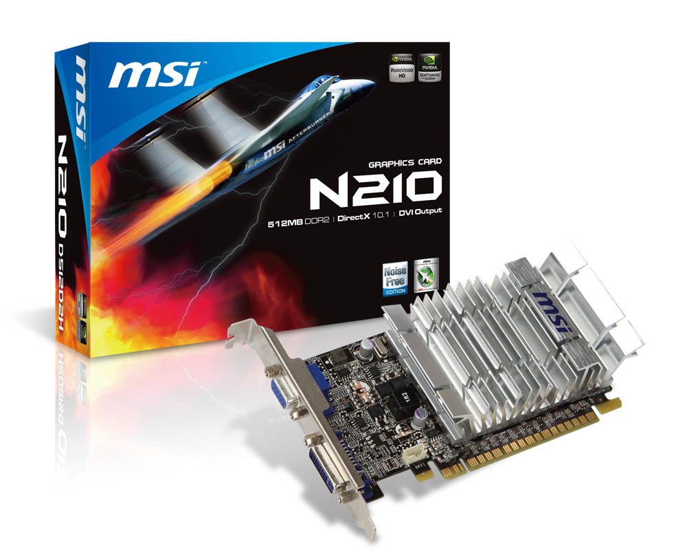 MSI N210-D512D2H graphics card NVIDIA GeForce 210 – image 5