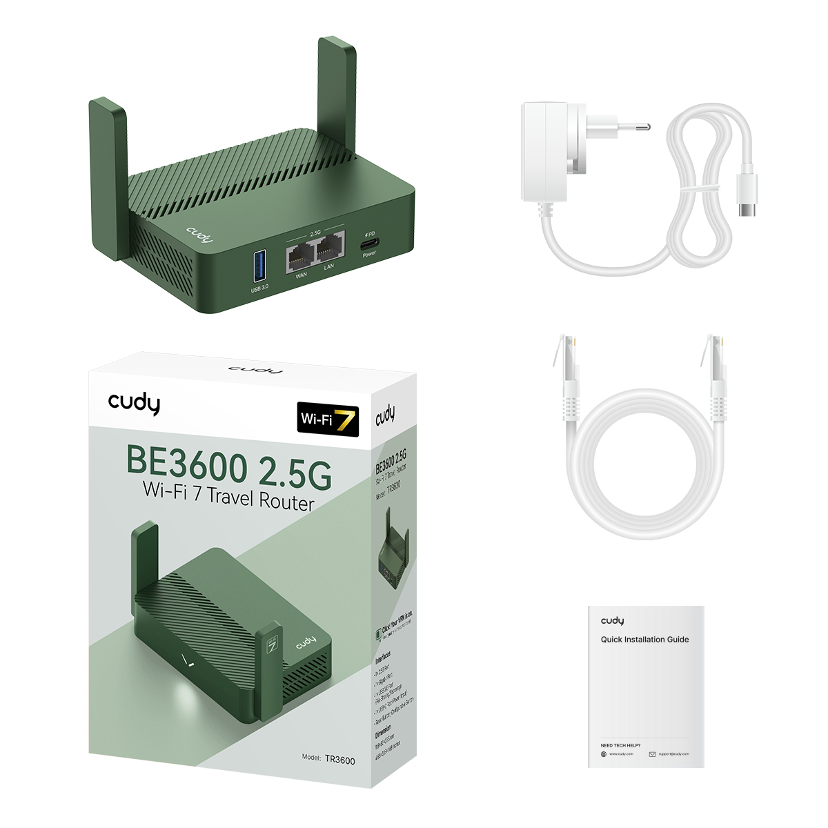 Cudy BE3600 2.5G Wi-Fi 7 Travel Router, TR3600 1.0 – image 4