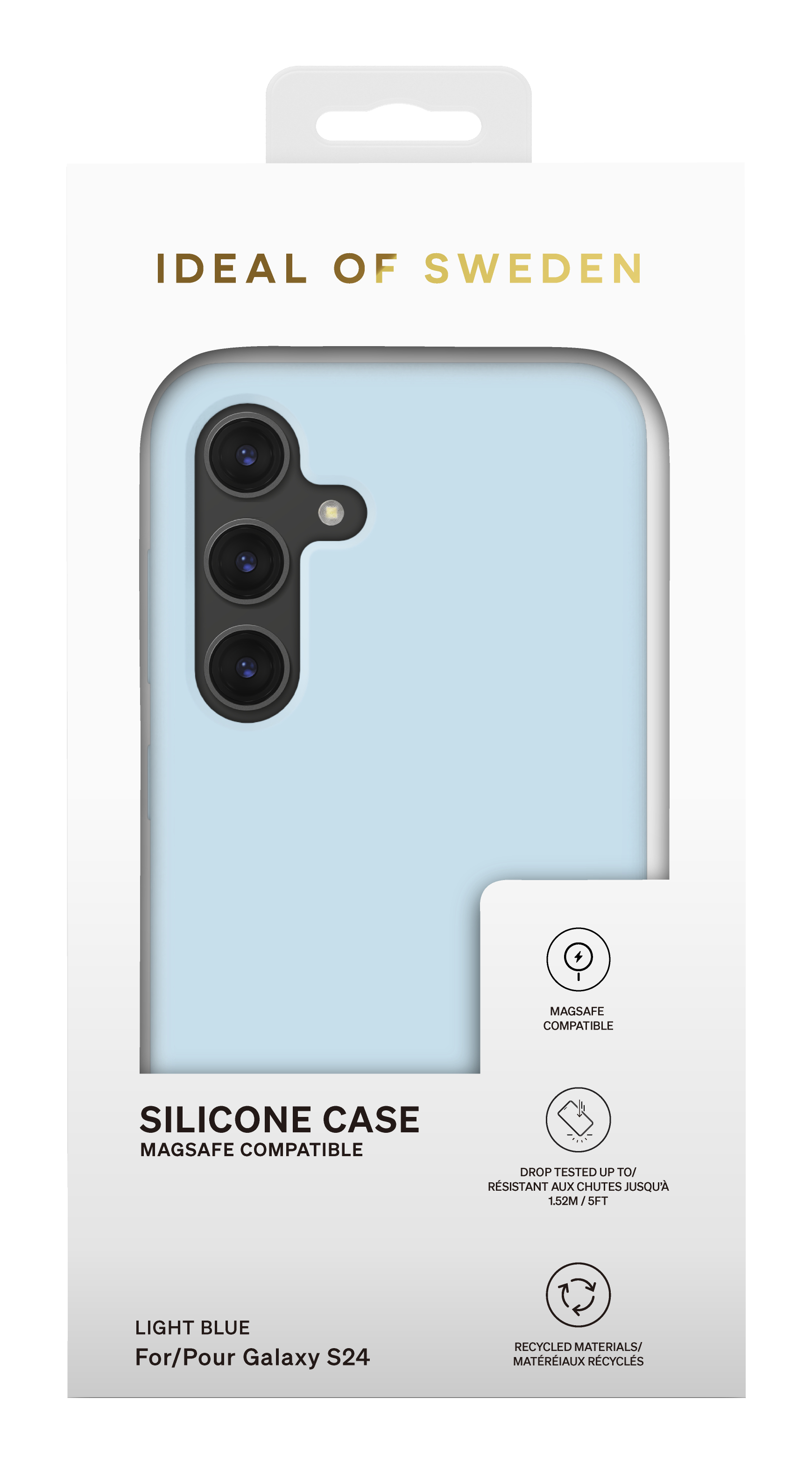 iDeal of Sweden Silicone Case MagSafe Galaxy S24 / S25 Light Blue – image 5