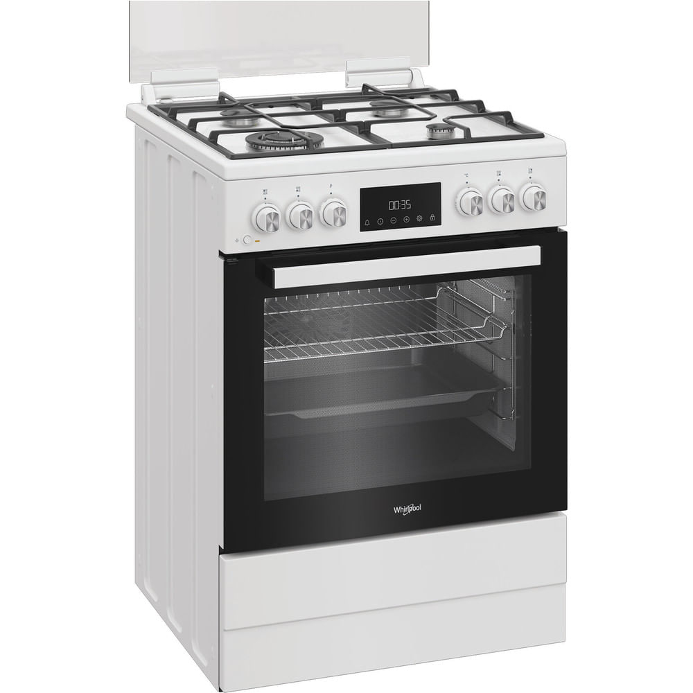 W6G8LMSWW Freestanding cooker Electric Gas White