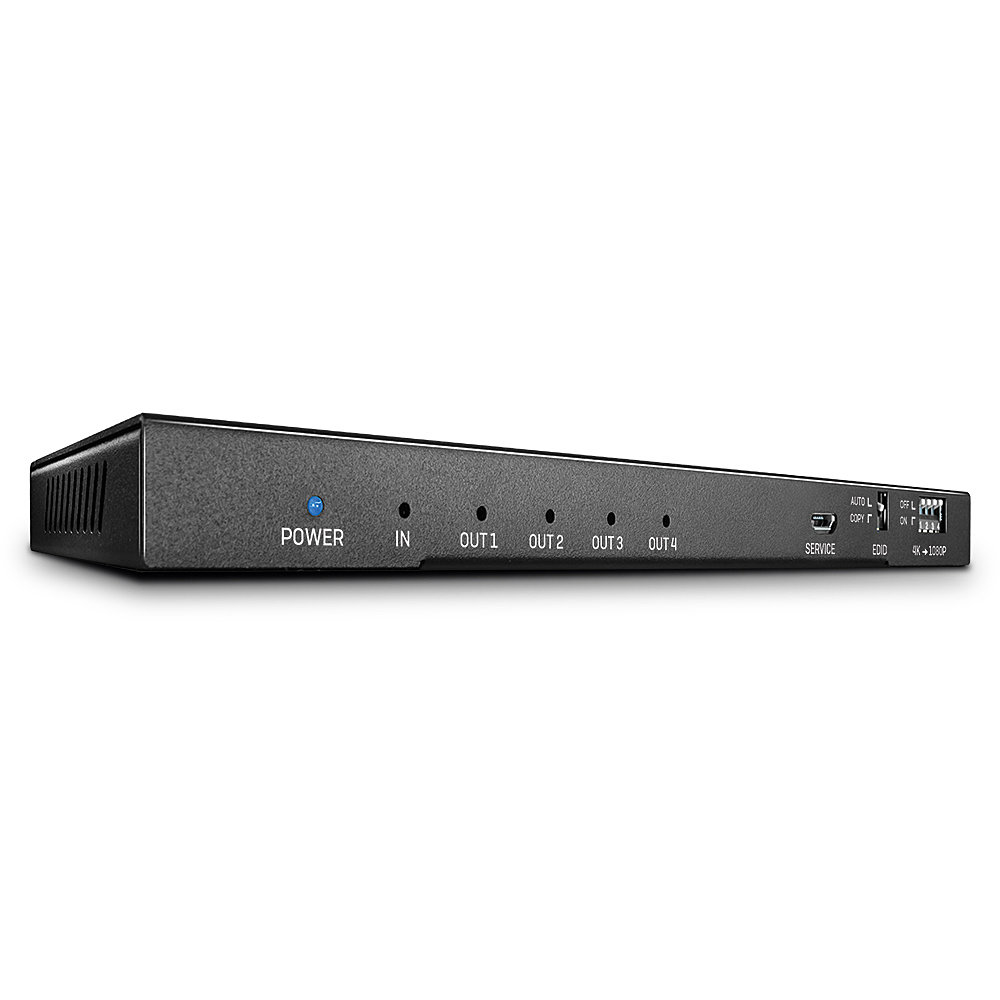 Lindy 4 Port HDMI 18G Splitter with Audio and Downscaling – image 1