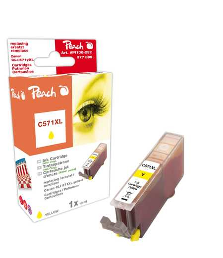 Peach PI100-292 ink cartridge Yellow