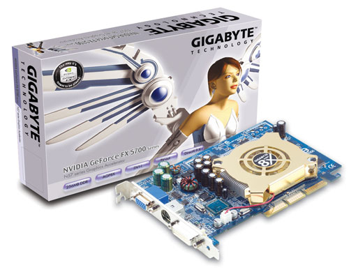 GIGABYTE GV-N57256DE graphics card NVIDIA GeForce FX 5700