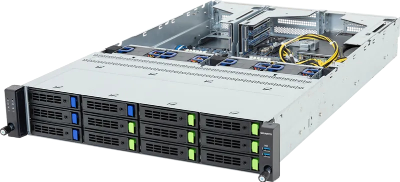 GIGABYTE R263-Z38-AAL1 LGA 6096 Rack (2U) Black, Steel