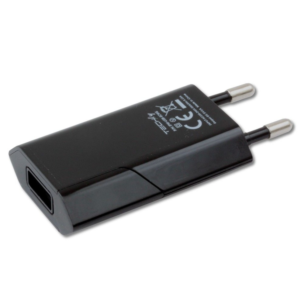 Techly Compact Charger USB 1A European Plug Black – image 5