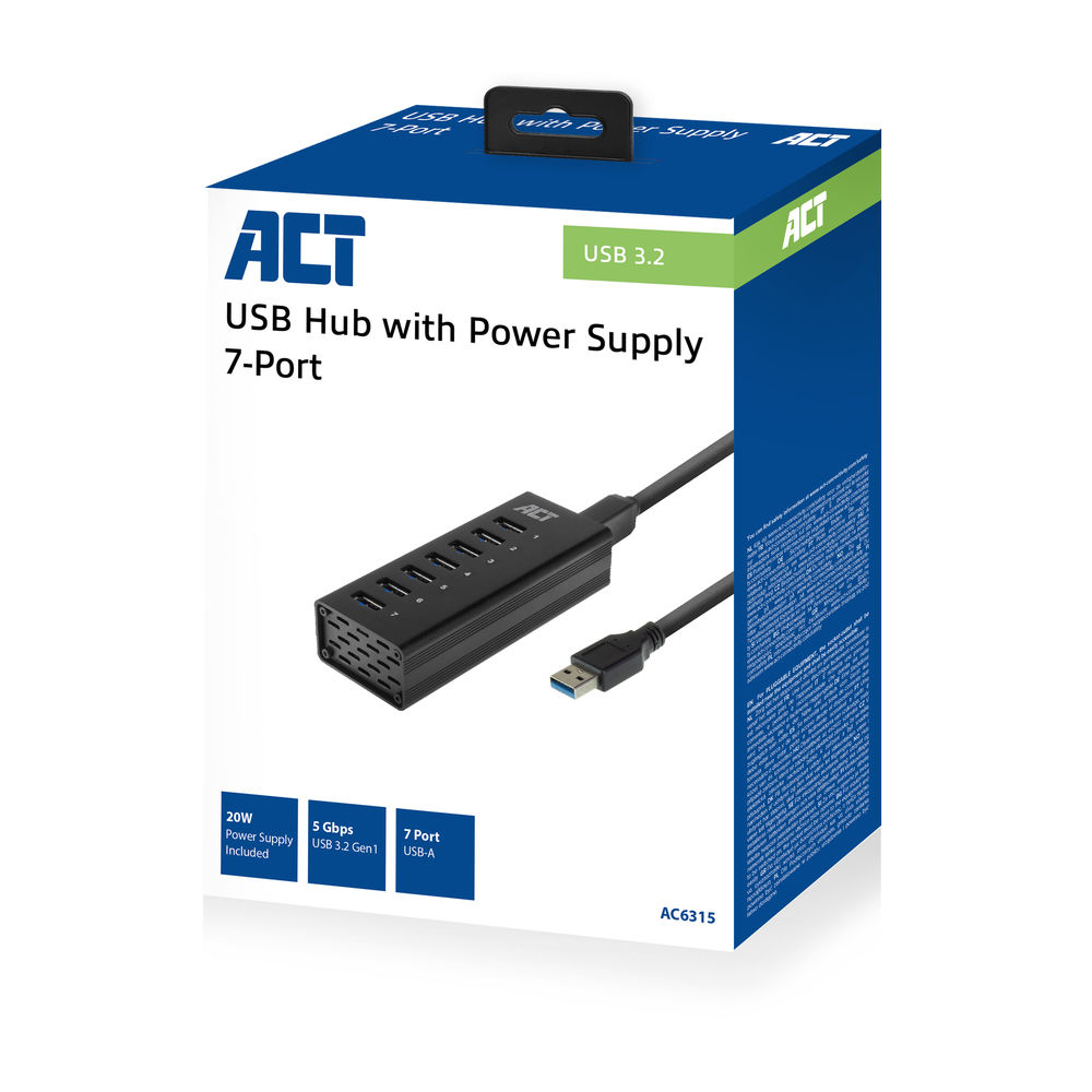 ACT USB hub 3.0 7 port – image 3