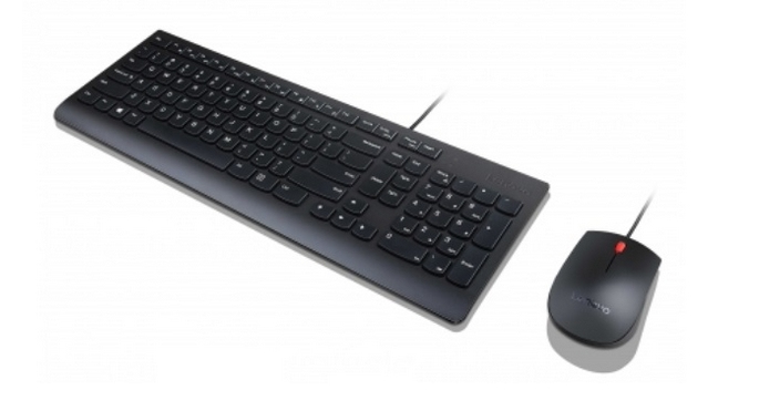 Lenovo Essential keyboard Mouse included Universal USB Spanish Black
