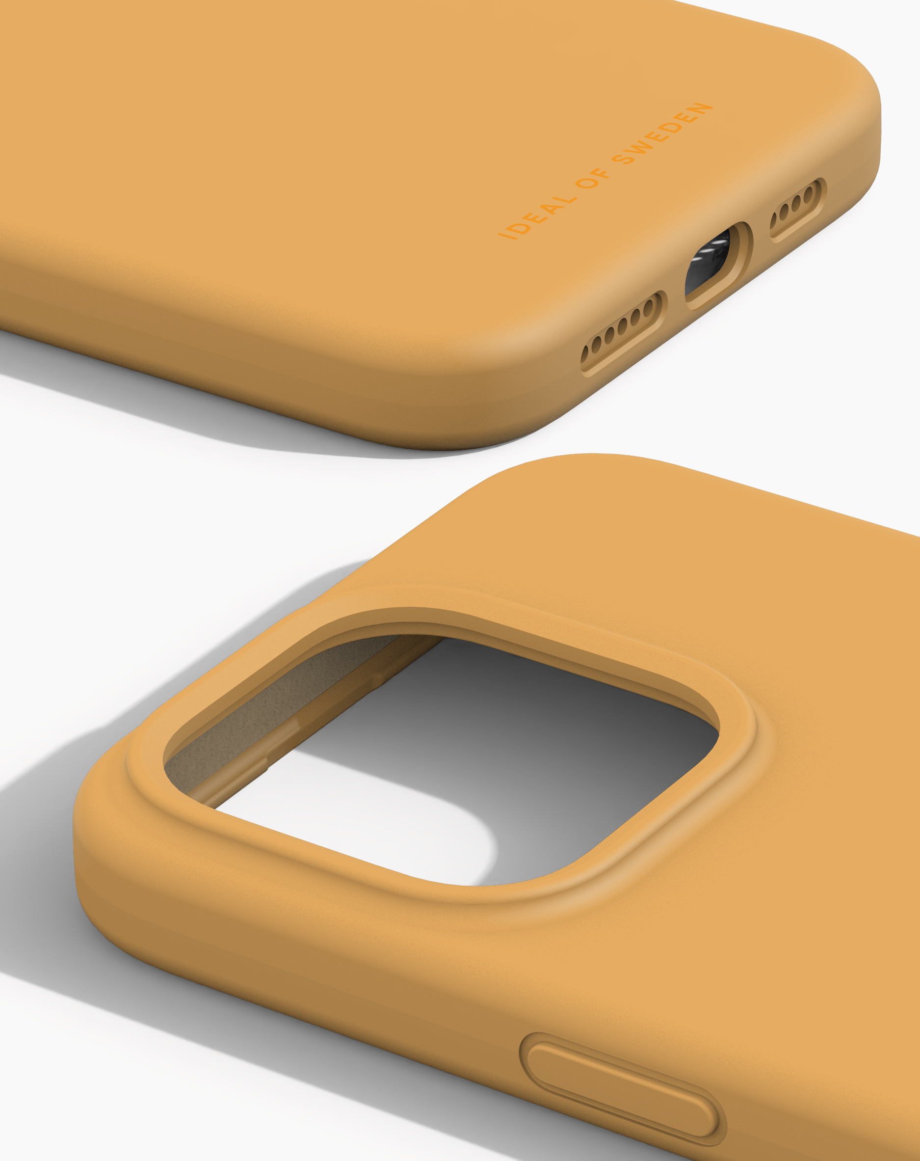 iDeal of Sweden Silicone Case iPhone 15PM Apricot
