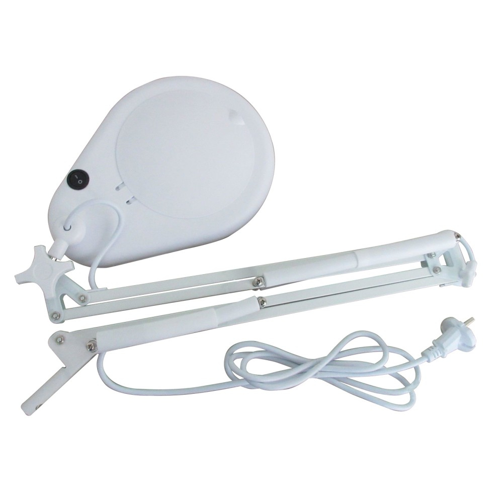 صورة مصباح مكبر Techly I-TOOL-SD-125TY، تكبير 2.25x، قطر عدسة 12.7 سم، LED، أبيض
