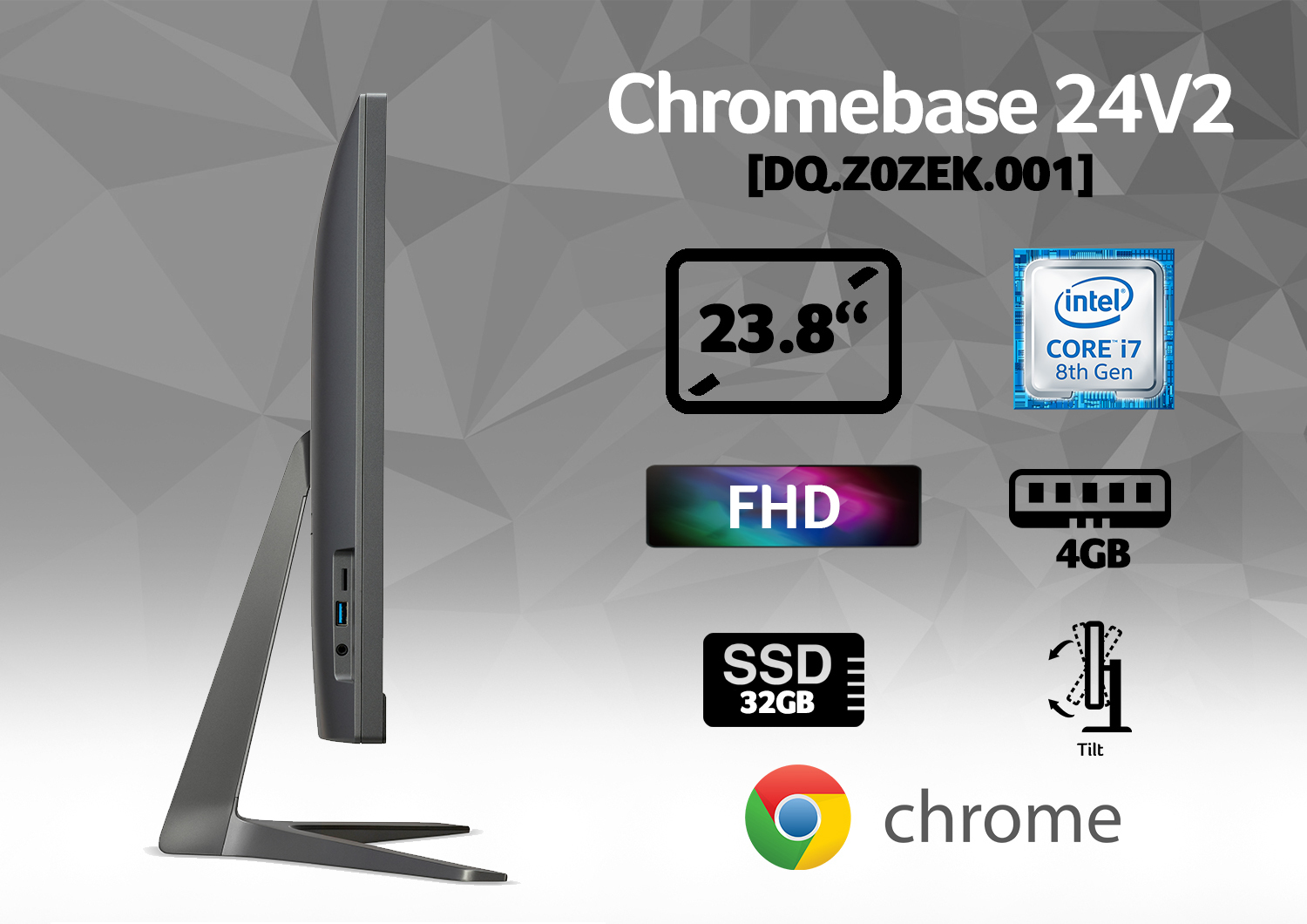 Acer Chromebase 24 DQ.Z0ZEK.001 All-in-One PC/workstation Intel® Core™ i7 i7-8550U – image 8