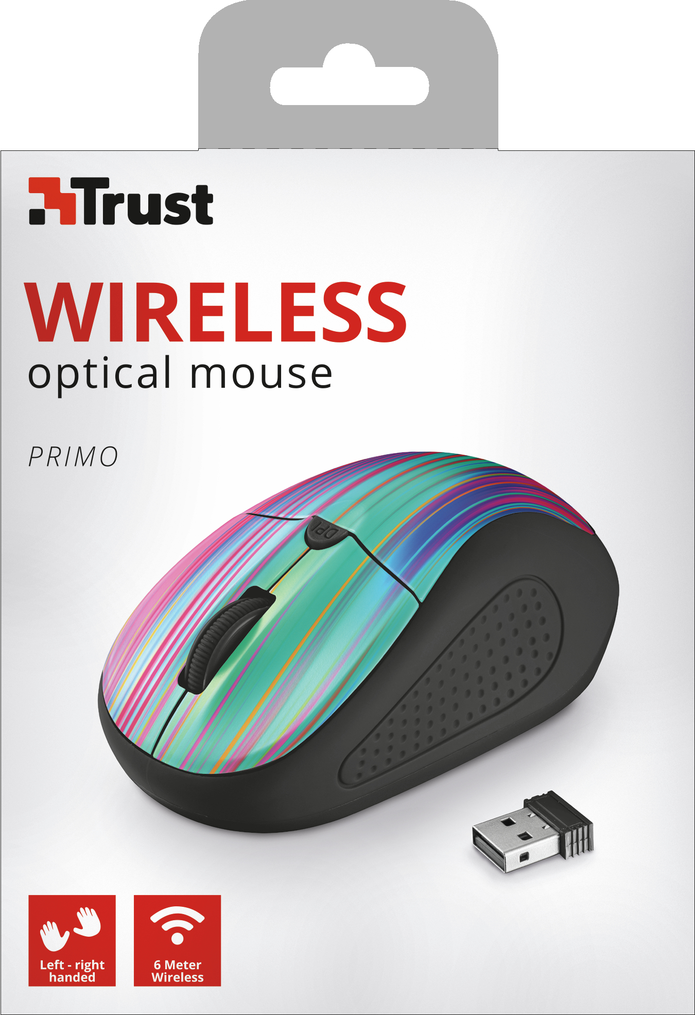 Trust 21481 mouse Children Ambidextrous RF Wireless 1600 DPI – image 6