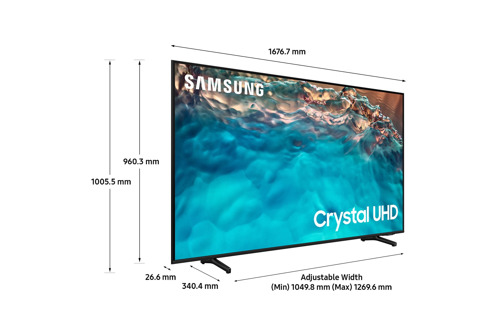 Samsung Series 8 75" BU8070 Crystal UHD 4K HDR Smart TV (2022) – image 2