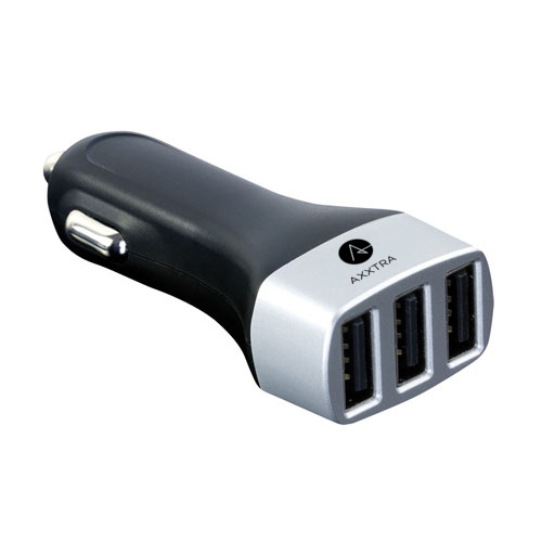 Emporia KLK-USB-3 mobile device charger GPS, Mobile phone, MP3, Smartphone, Tablet Black, Silver Cigar lighter Auto