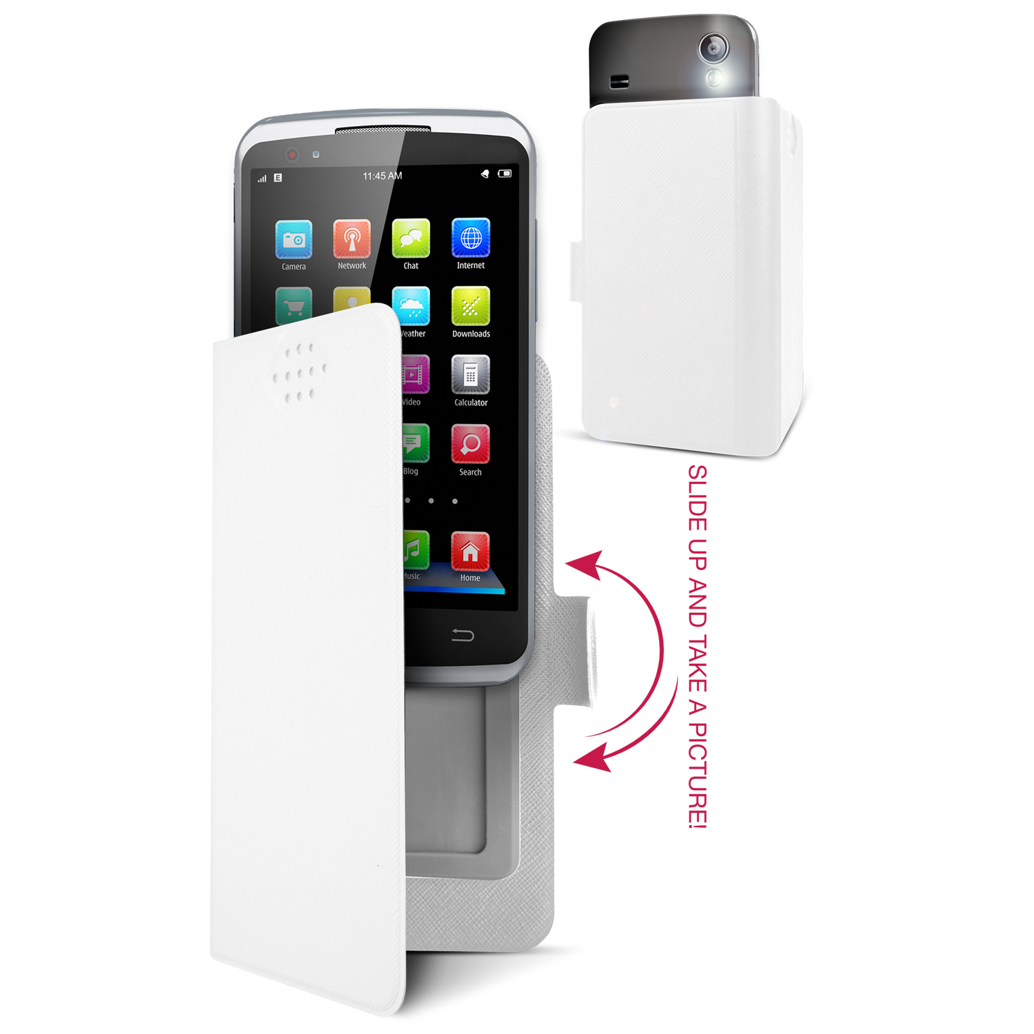 Area CSTAUNISW mobile phone case Flip case White