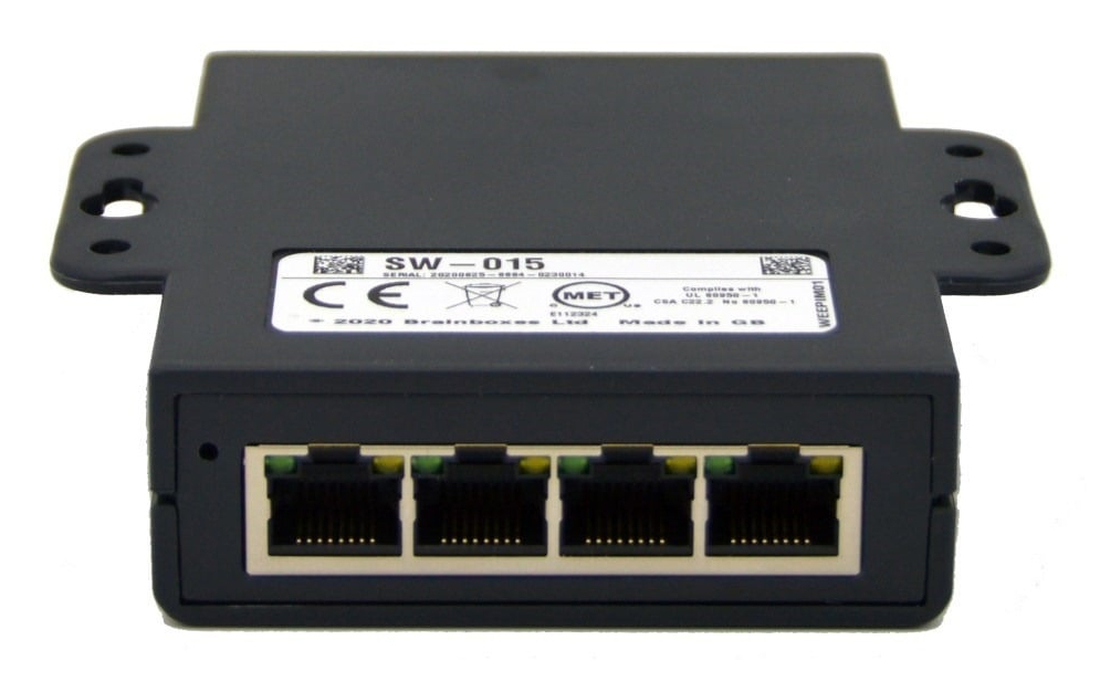 Brainboxes Light Industrial 5 Port Gigabit Ethernet Switch – image 2