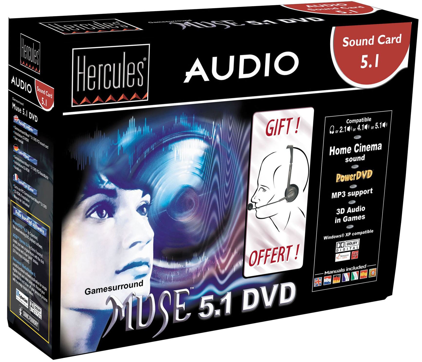 Hercules Gamesurround Muse 5.1 + Headset – image 2