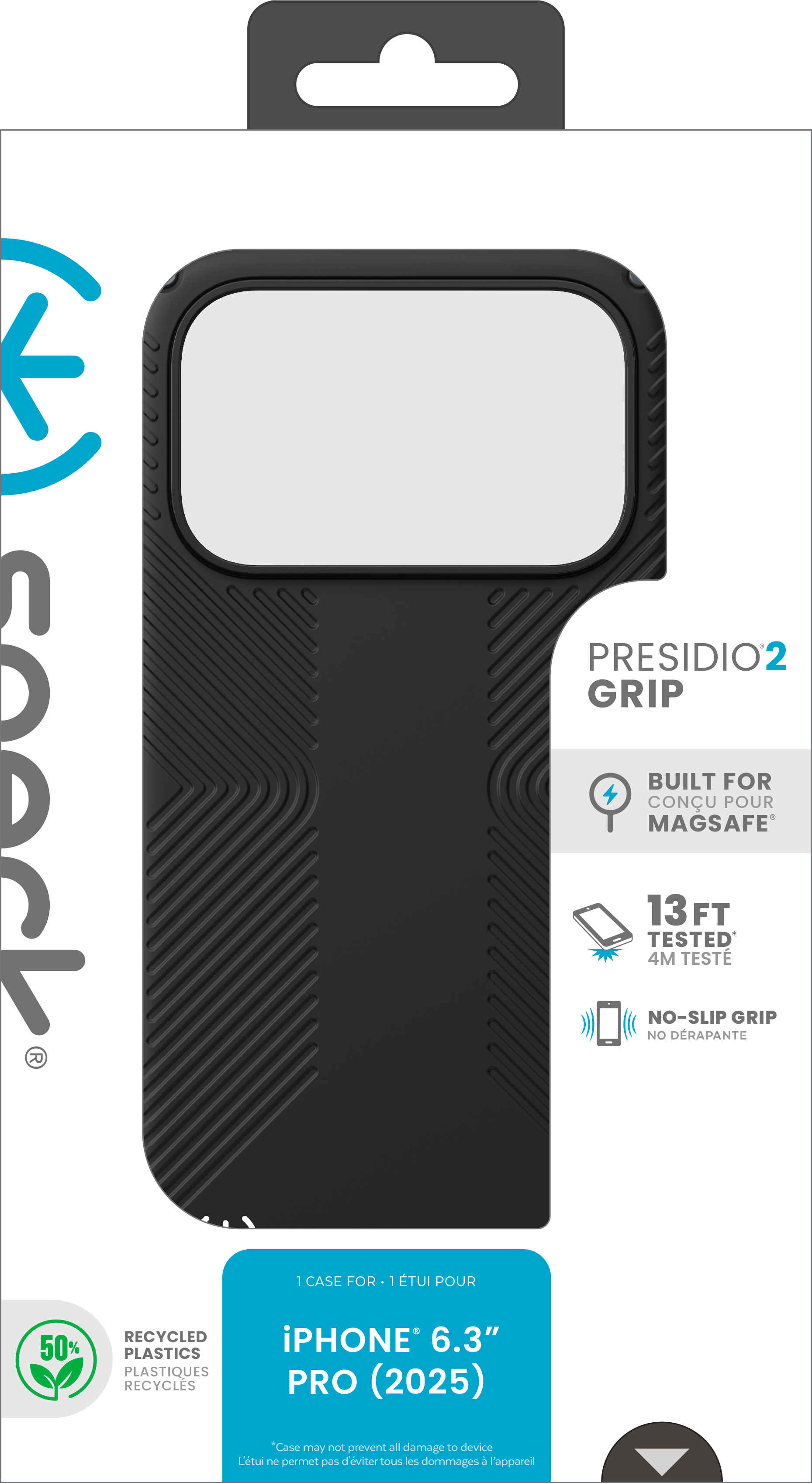 Speck Presidio2 Grip + MS Apple iPhone 17 Pro Black - with Microban – image 5