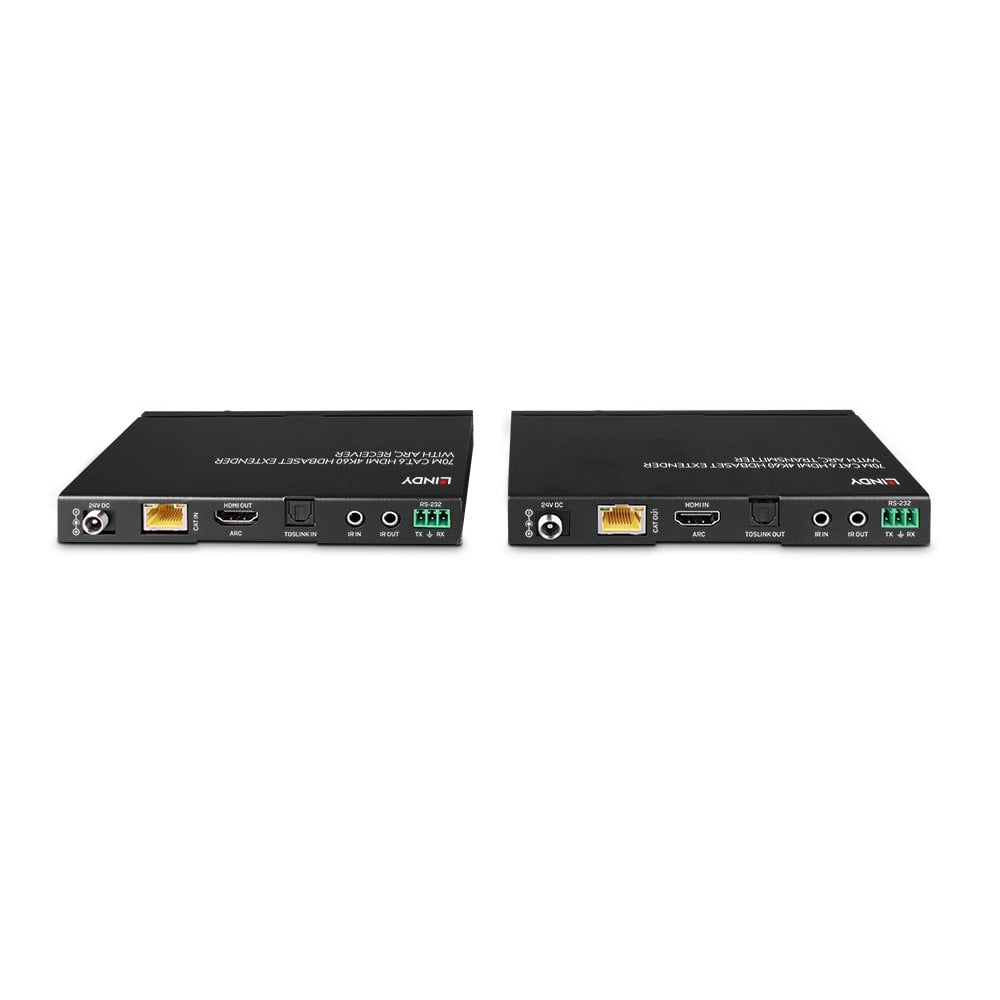 Lindy 70m Cat.6 HDMI 4K60, Audio, IR and RS-232 HDBaseT Extender with ARC – image 4