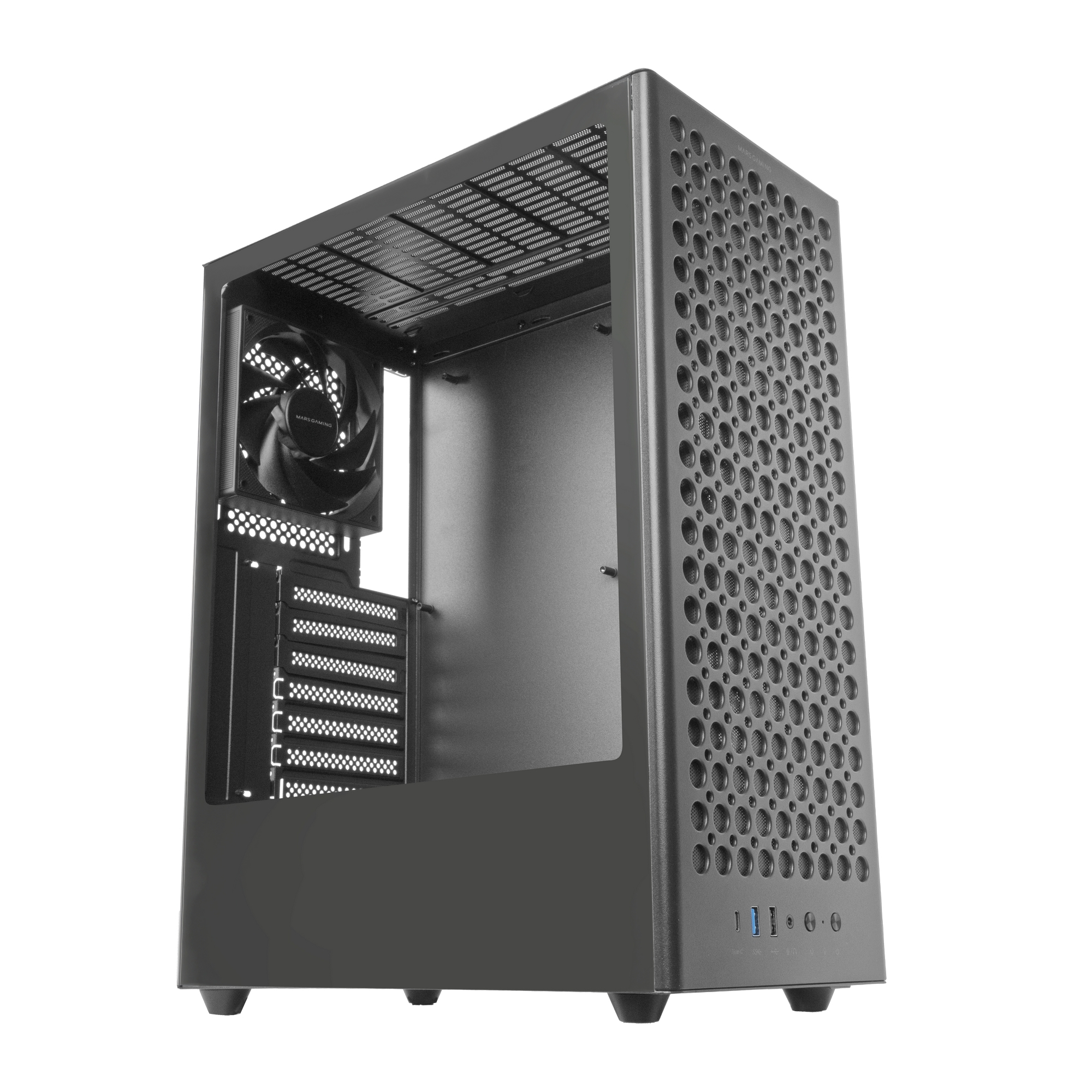Mars Gaming MCT800 computer case Midi Tower Black image 1