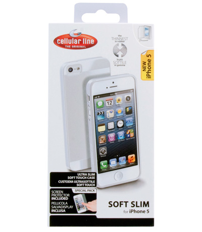 Cellularline SOFTSLIMIPHONE5W mobile phone case Cover White – image 3