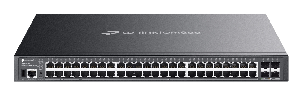 TP-Link Omada SG5452XMPP switch di rete Gestito L3 Gigabit Ethernet (10/100/1000) Supporto Power over Ethernet (PoE) Nero