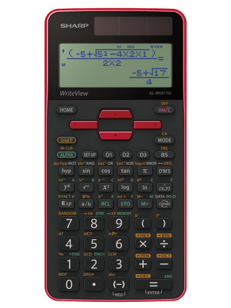 Sharp SH-ELW531TG calculator Pocket Display Black, Red