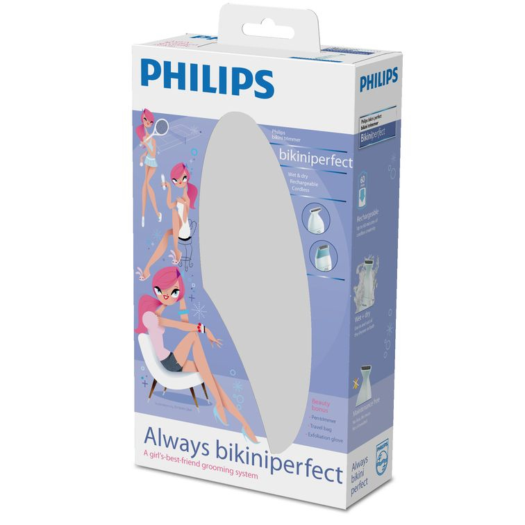 Philips Bikini Perfect HP6376/20 bikini trimmer Wet & Dry Pink, White – image 3