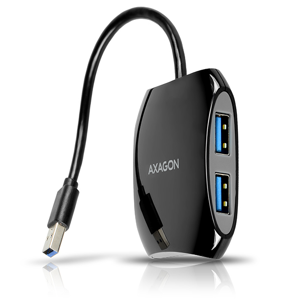 Axagon HUE-S1B interface hub USB 3.2 Gen 1 (3.1 Gen 1) Type-A 5000 Mbit/s Black