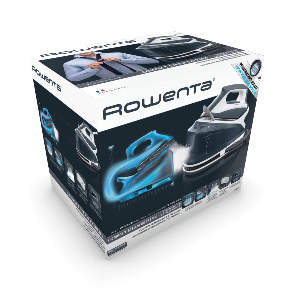 Rowenta DG758 2200 W 1.2 L Microsteam 400 soleplate White, Blue – image 2