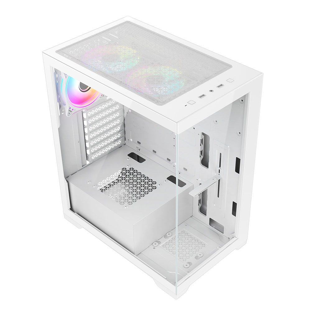 VIDA VETRO-WHT computer case Tower White – image 2