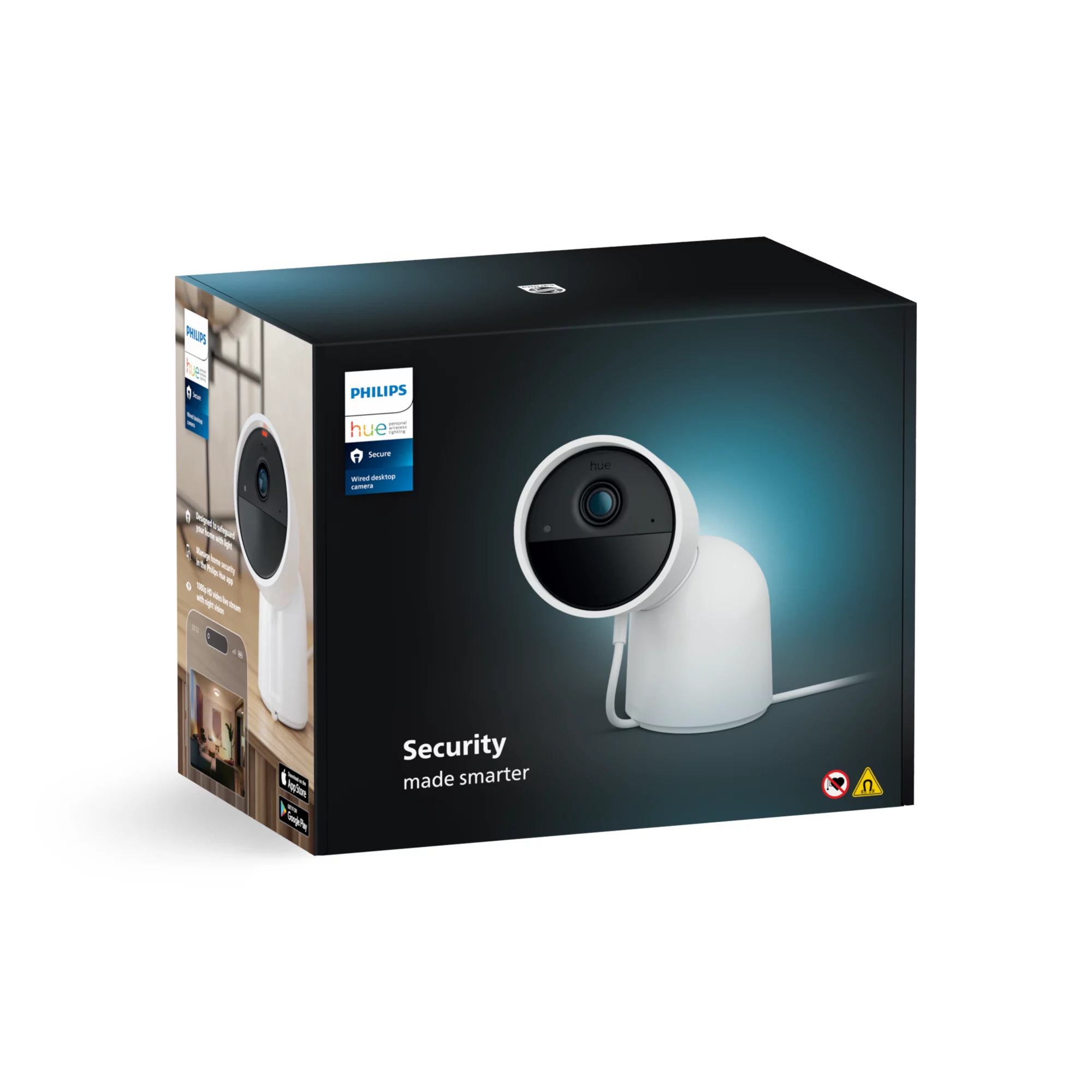 Philips by Signify Philips Secure wired camera with desktop stand – image 3