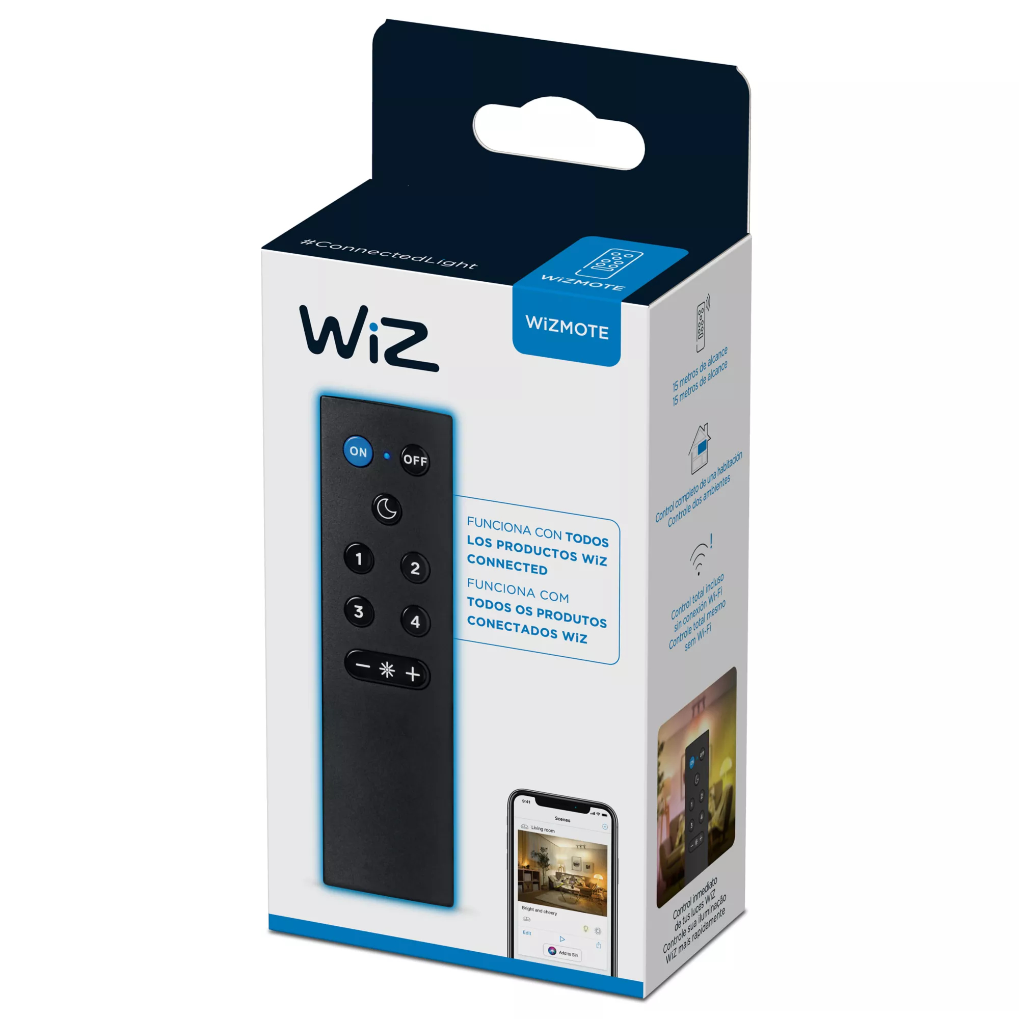 WiZ 8719514552647 remote control Wi-Fi/Bluetooth Press buttons – image 3