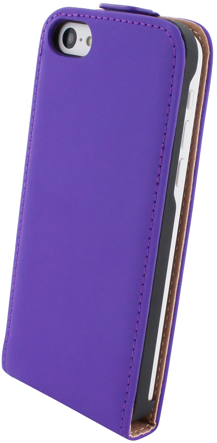 Mobiparts Premium Flip Case Apple iPhone 5C Purple – image 3