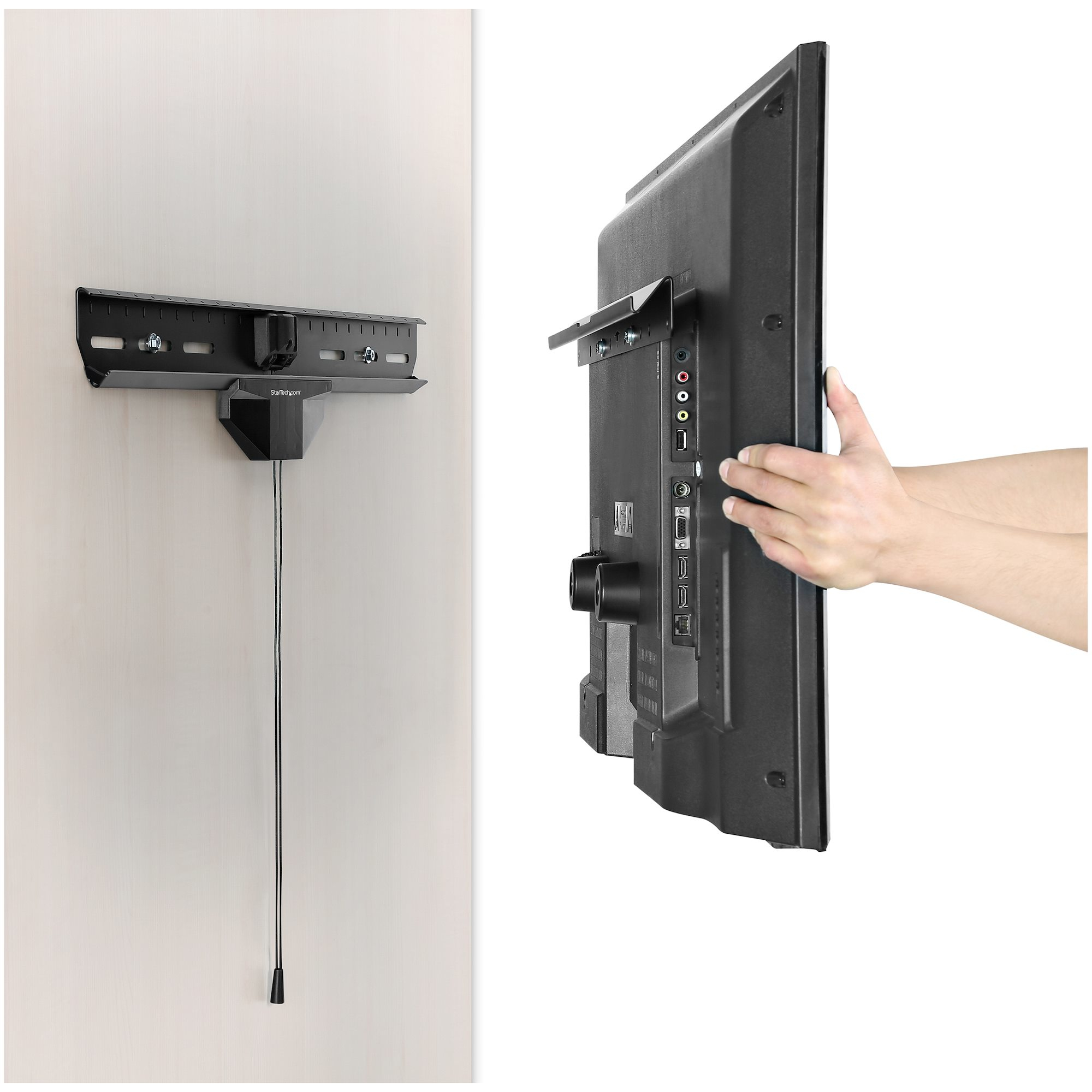 StarTech.com No-Stud TV Wall Mount - Low Profile Heavy Duty VESA TV Wall Mount for up to – image 7