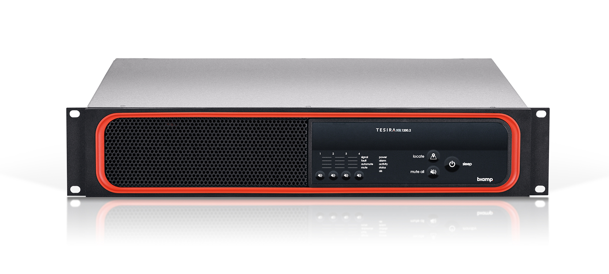 Biamp Tesira XEL 1200.2 4.0 canali Nero, Argento