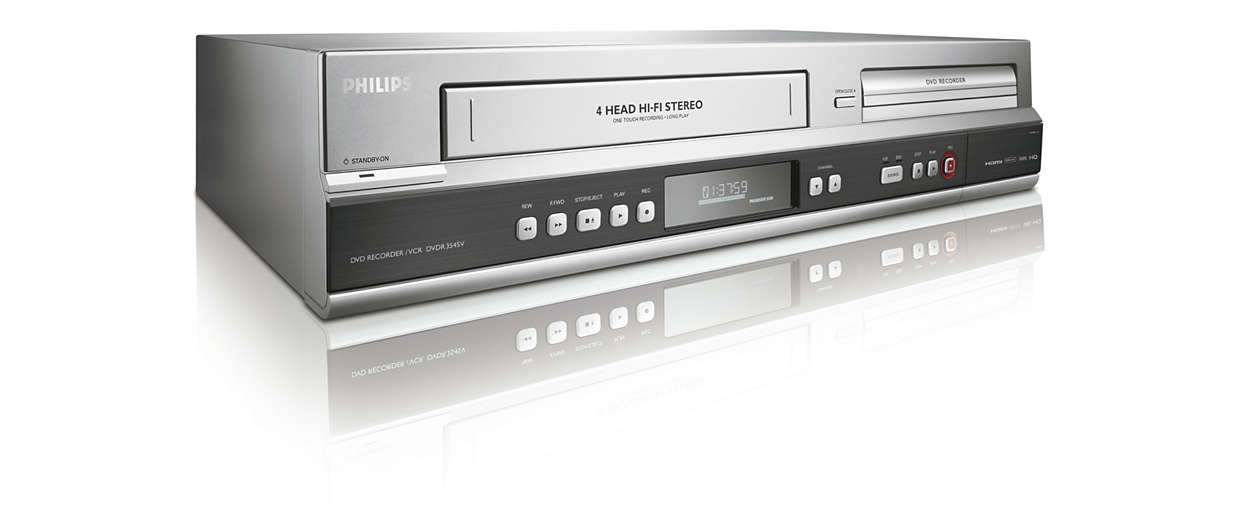 Philips DVDR3545V DVD recorder/VCR – image 2