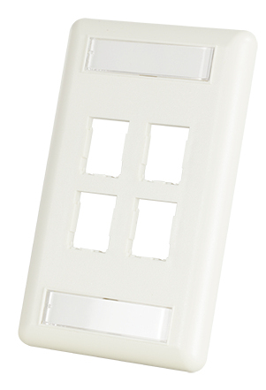Legrand HDJ 4 Port Tekli Panel, Beyaz Plastik