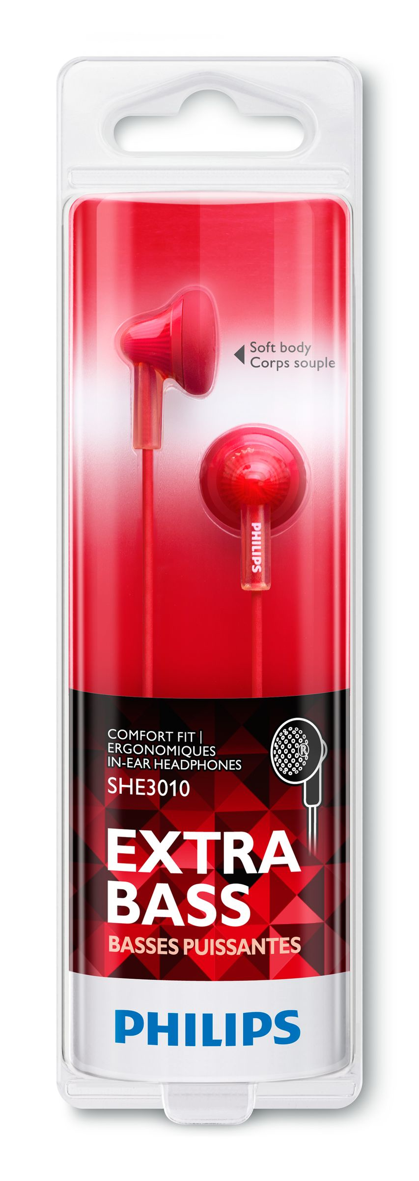 Philips Earbud headphones SHE3010RD/00 – image 2