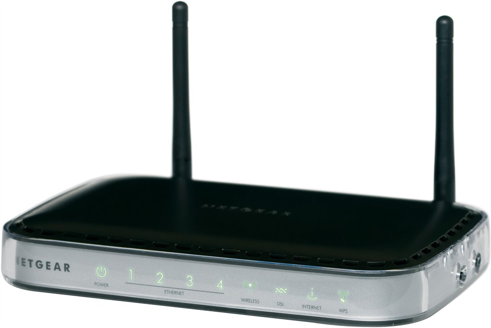 NETGEAR DGN2000B wireless router Fast Ethernet Black, Grey