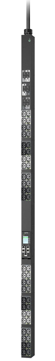 APC NetShelter Rack PDU Advanced - Gen 2 - power distribution unit (rack-mountable) - metered, 22.1kW, 400V, 32A, or, 415V, 30A, 530P6 - AC 400/415 V - 17.3 kW - 17300 VA - 3-phase - Ethernet 10/100/1000, USB - input: IEC 60309 3P+N+PE - output connectors: 48 (24 x IEC 60320 C13/C15/C19/C21, 24 x IEC 60320 C13/C15) - 0U - 3 m cord - black - TAA Compliant