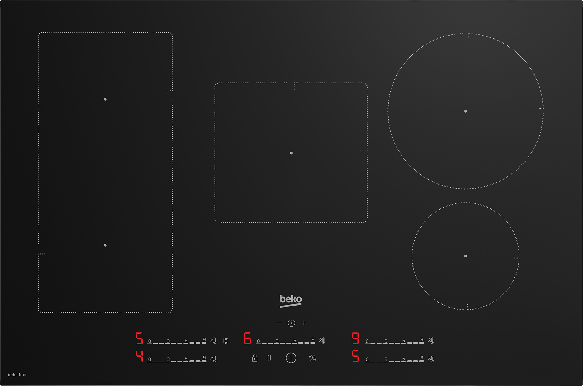 Beko HII85700UFT 80cm Induction Hob with IndyFlex – image 1