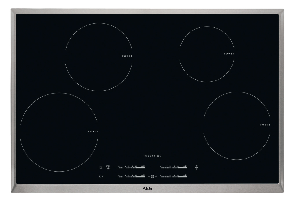 AEG HK8542H1XB hob Black Built-in 4 zone(s) – image 1
