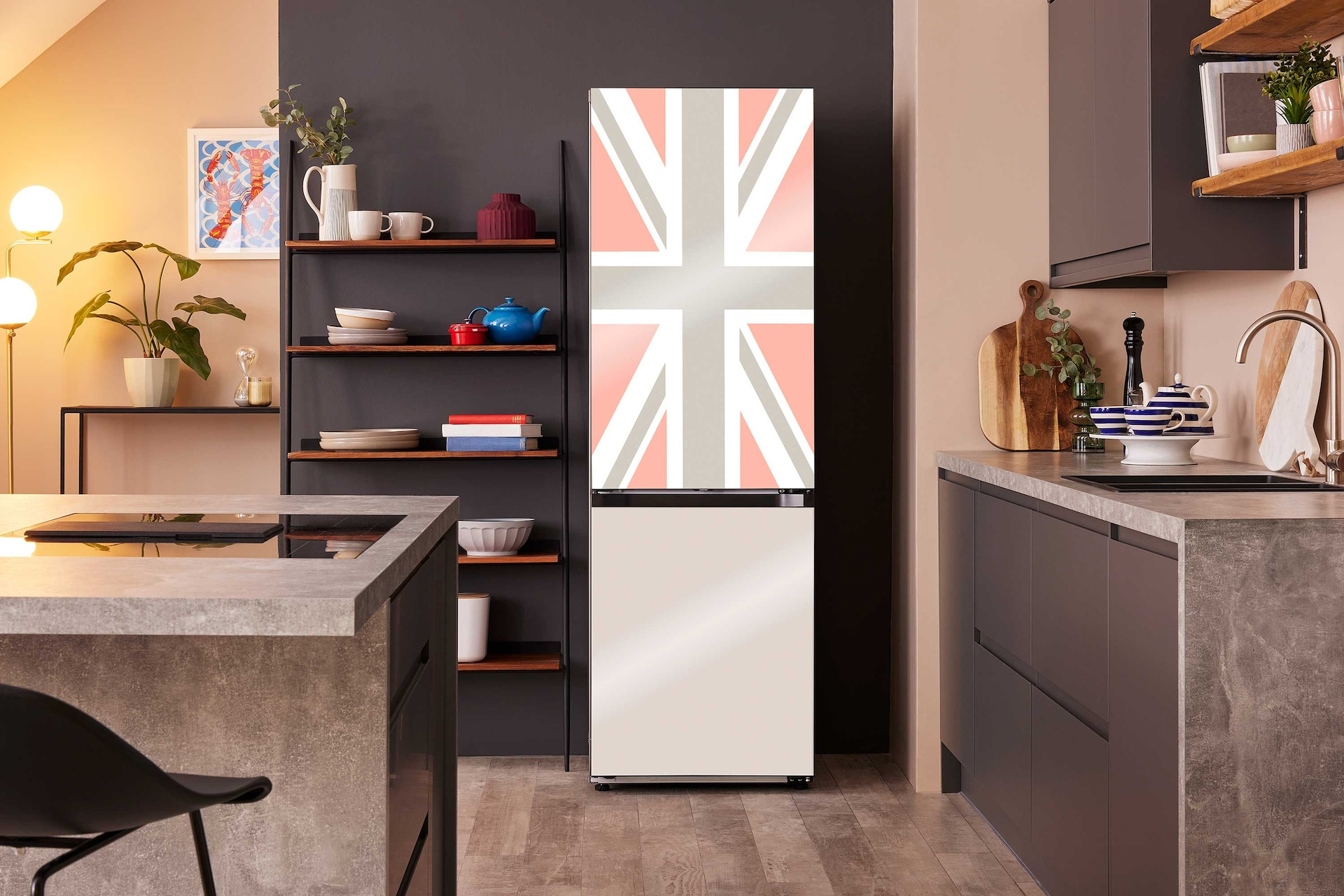 Samsung Platinum Jubliee Bespoke Fridge Freezer (Glass) — vue 1 sur 1