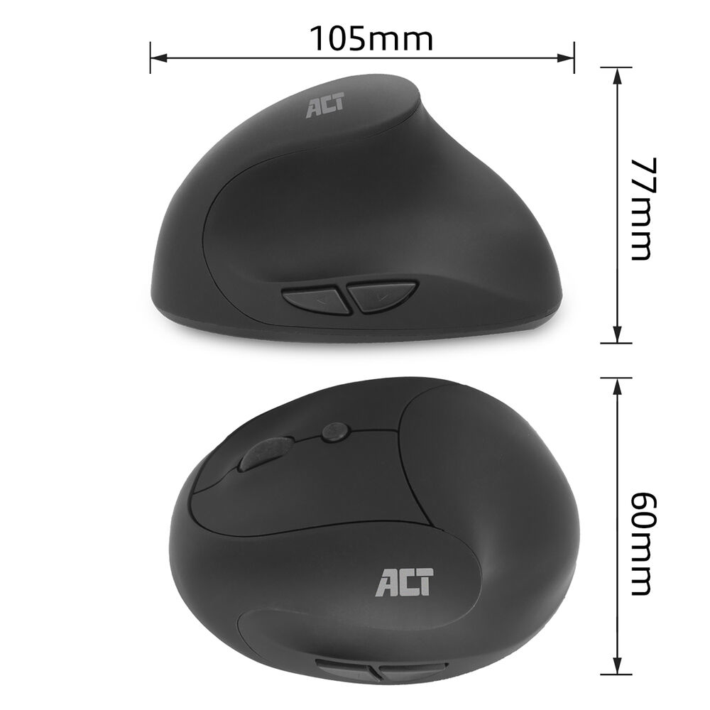 ACT Wireless Ergonomic Mouse 1600 DPI – image 8