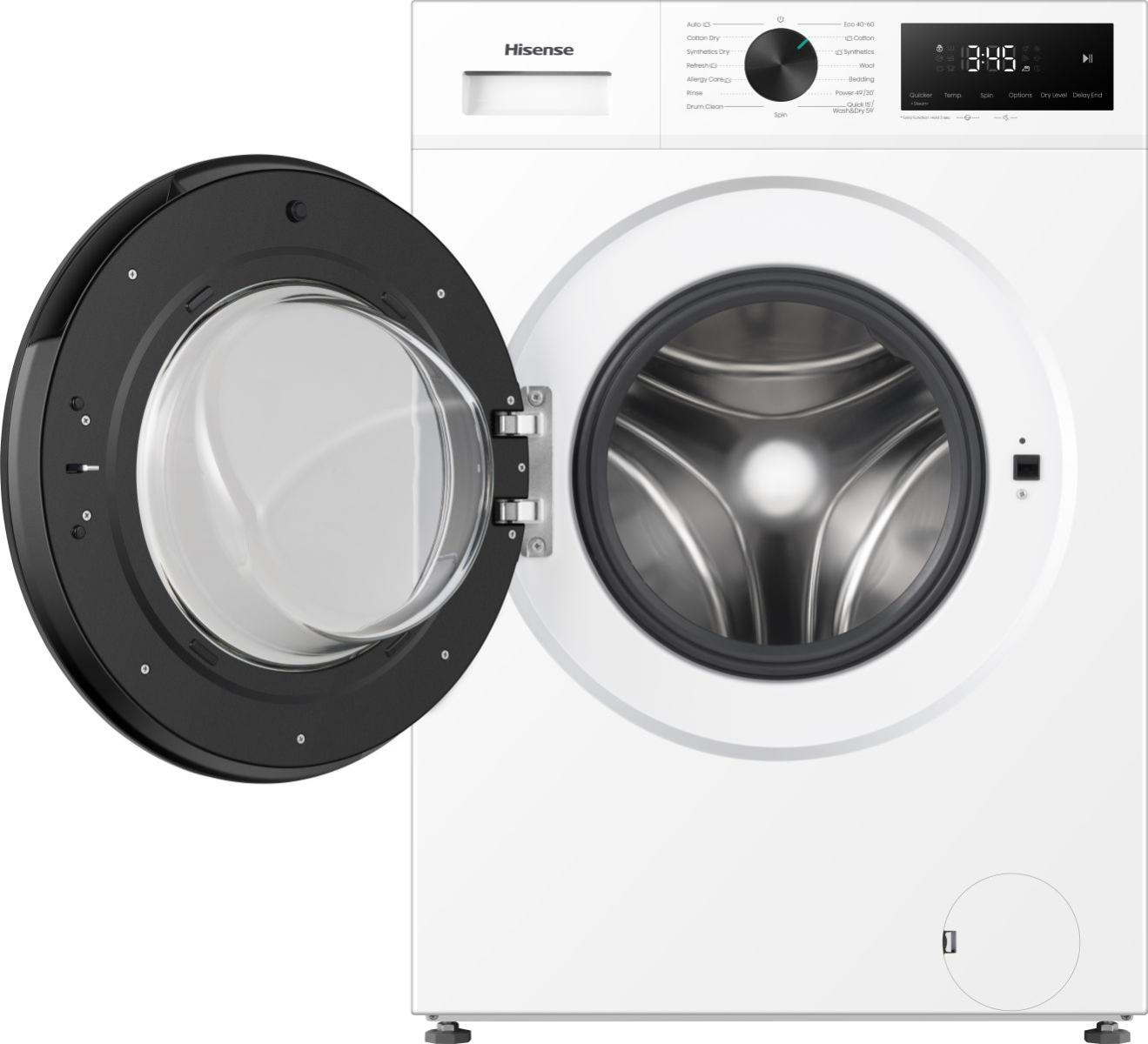 Hisense Efficient 2 in 1 Laundry — 11 kg / 7 kg washer dryer with steam assisted hygiene (99.9% bacteria reduction), Quick Wash, stable 1400 rpm spin and Aqua S – image 2