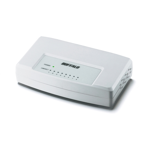 Buffalo LSW3-TX-8EP/W network switch White