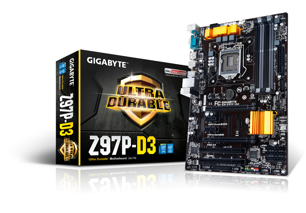GIGABYTE GA-Z97P-D3 motherboard Intel® Z97 LGA 1150 (Socket H3) ATX