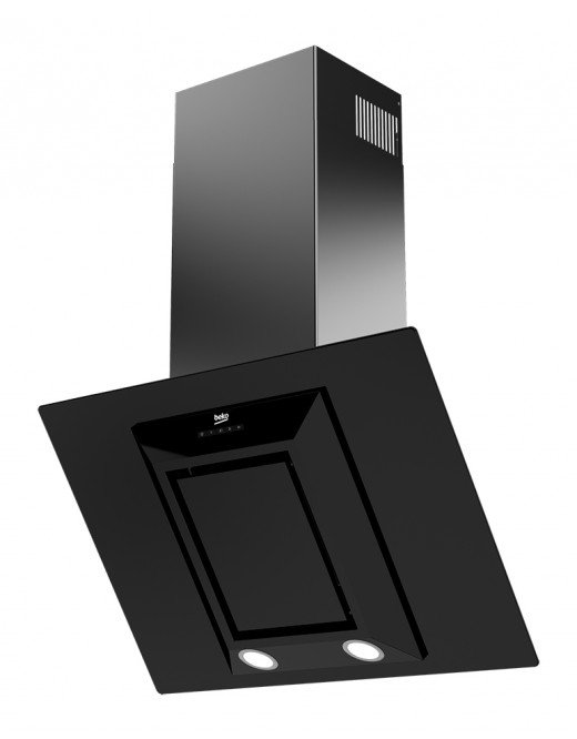 Beko HCA91531B cooker hood Wall-mounted Black 538 m³/h