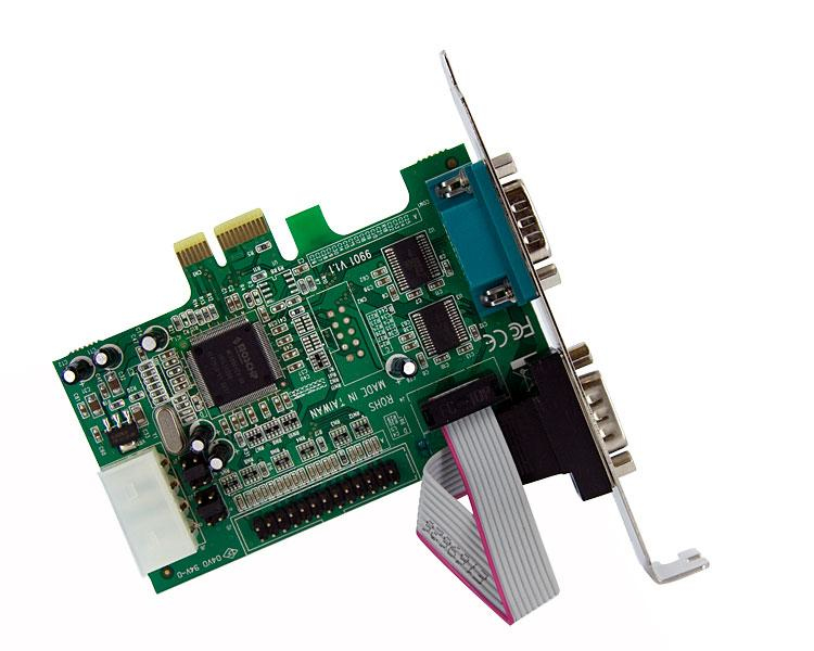 StarTech.com 2S1P Native PCI Express Parallel Serial Combo Card with 16550 UART – image 2