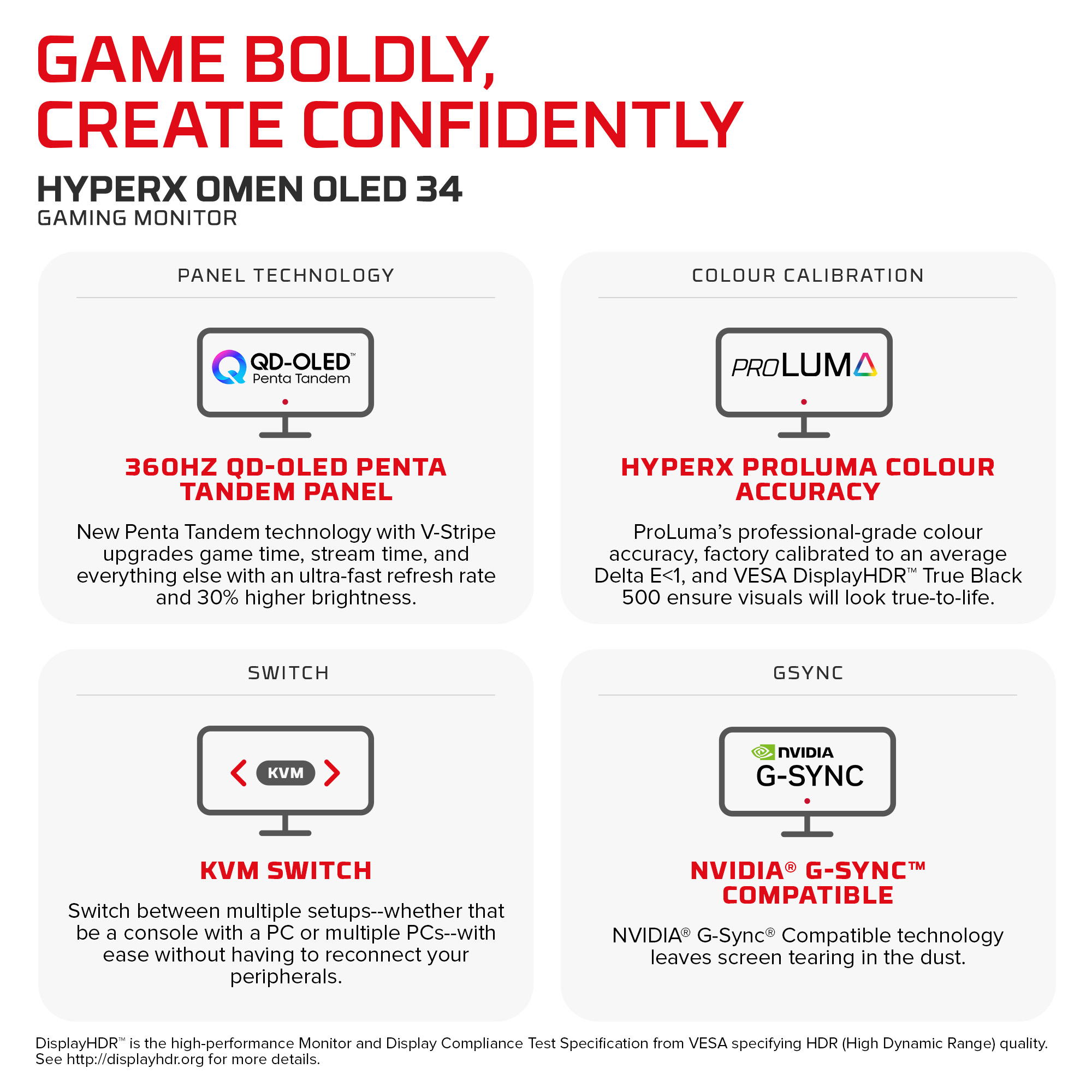 HyperX OMEN OLED 34 inch WQHD 360Hz Gaming Monitor - OMEN OLED 34 – image 6